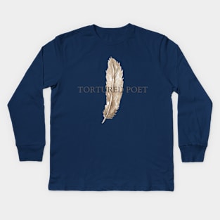 Tortured Poet V1 Kids Long Sleeve T-Shirt